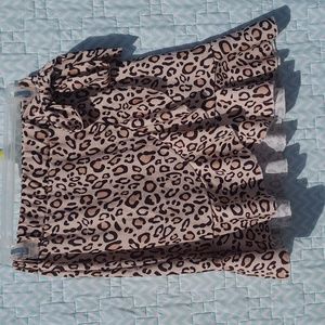 Boutique Leopard Print Skirt size Small